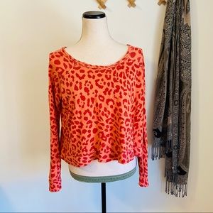 Sundry • Animal Print Pullover